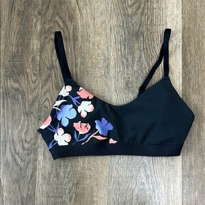 Adidas,Floral Black Sports Bra